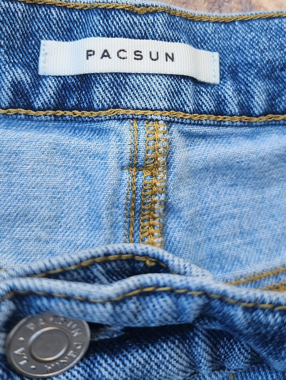 Two-Tone Blue Panel High-Waist Women’s Jeans - Picture 8 of 8